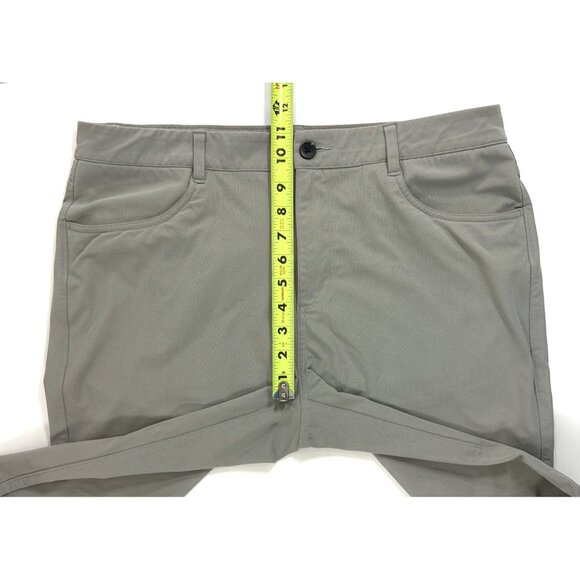 Vuori Mens Meta Pant Size 34x30 Athletic Slim Performance Stretch Light Gray - Picture 7 of 9
